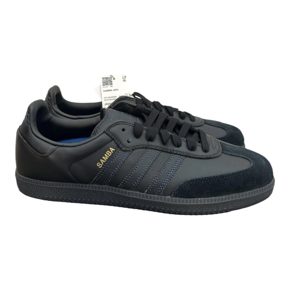 adidas Samba ADV - Size 12.5 Men's Sneakers Black Royal Blue JR2059 NEW